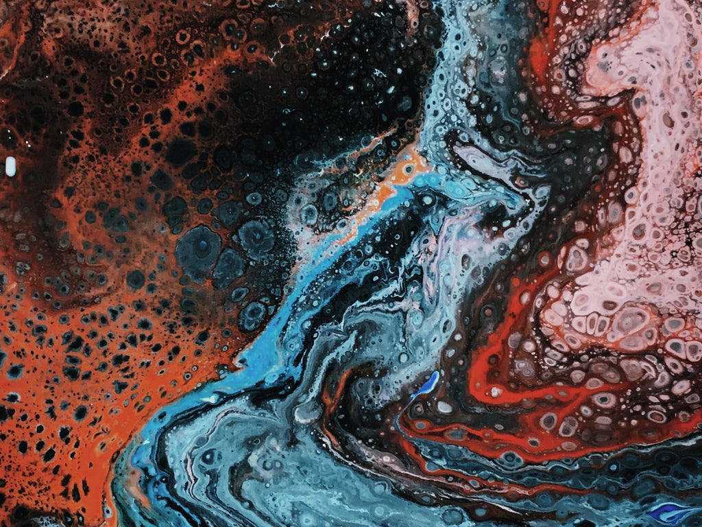 Adding ArtResin to an Acrylic Pour Painting