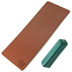 Leather Strop for Polishing with Polishing Compound