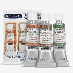 Schmincke: Horadam Watercolour Paint Supergranulation Set 5ml - 3 Urban Colours