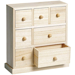 Wooden Chest of 7 Drawers