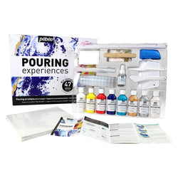 Pebeo Pouring Experiences  Acrylic Paint Set of 47