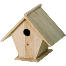 Wooden Bird House (22 x 22 x 17cm)
