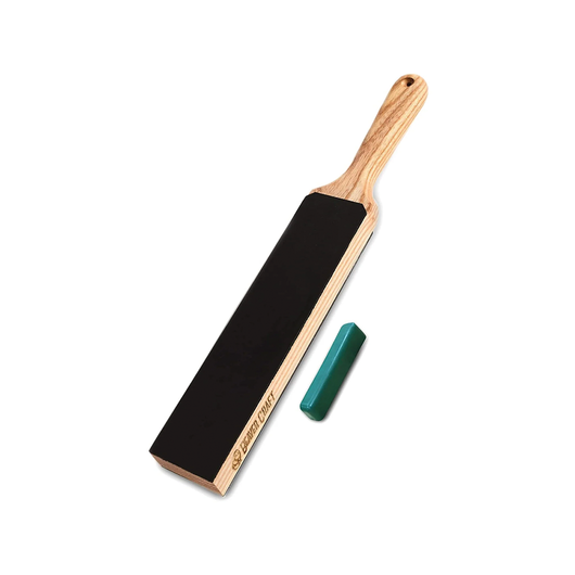 Dual-sided leather strop for sharpening knives tools