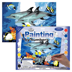 Paint by Numbers (Junior) - Dolphins (Ages 8+) - Art Academy Direct