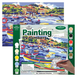 Paint by Numbers - Mediterranean Fishing Boat (Adults) - Art Academy Direct