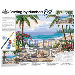 Paint by Numbers PRO - Coastal View (Adults) - Art Academy Direct malta