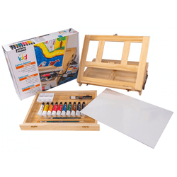 Pebeo Kids Easel & Acrylic Case Set - Art Academy Direct malta