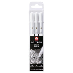 Gelly Roll Set Bright White fine-medium-bold | 3 pens