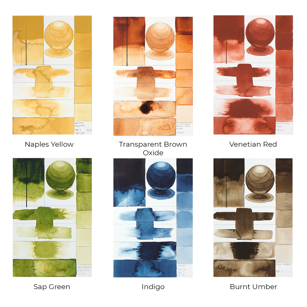 QoR Watercolor by GOLDEN, Earth Colors Set of 6 — ArtSnacks