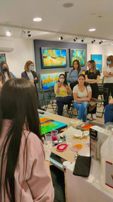 Resin & Pouring Art Demo with Jackie Micallef - Art Academy Direct malta