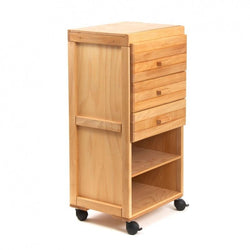 Solid Wood Drawer Cart on Wheels (Available only via Pre-Order) - Art Academy Direct