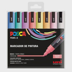 POSCA PC-5M Pastel Colours - Set of 8