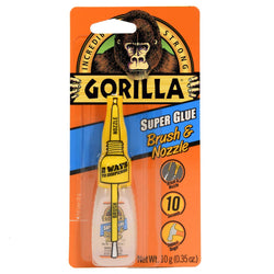 Gorilla Super Glue with Brush & Nozzle