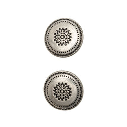Metal Ornamental Buttons 2cm (Set of 2)