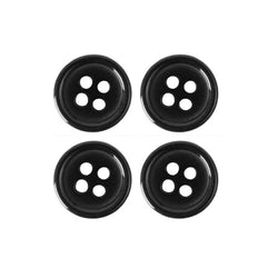 Black Buttons 11mm (Set of 12)