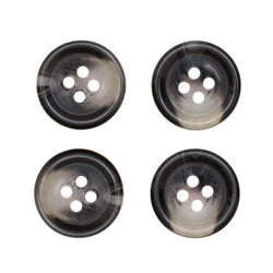Grey Buttons 1.5cm Textured (Set of 4)