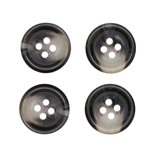 Grey Buttons 1.5cm Textured (Set of 4)