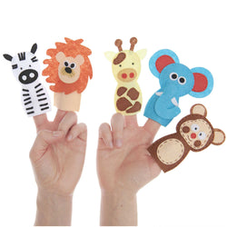 Felt Craft Kit, Finger Puppets, 5 pcs