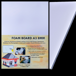 Foam Board Extra Thick, 8MM A3