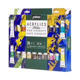 Studio Acrylics Set of 20 x 20ml with Brush