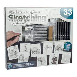 Sketching made Easy (Animals) 33 piece
