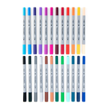 Dual-Tip Artist Markers (Microbrush + Fine Liner Tip)