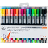 Dual-Tip Artist Markers (Microbrush + Fine Liner Tip)