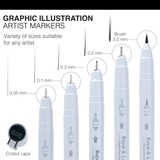 Graphic Illustration Artist Fineliners