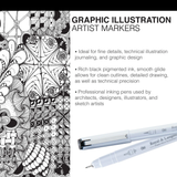 Graphic Illustration Artist Fineliners