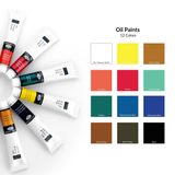 Student's Oil Paint Set (21ml) x 12 colours
