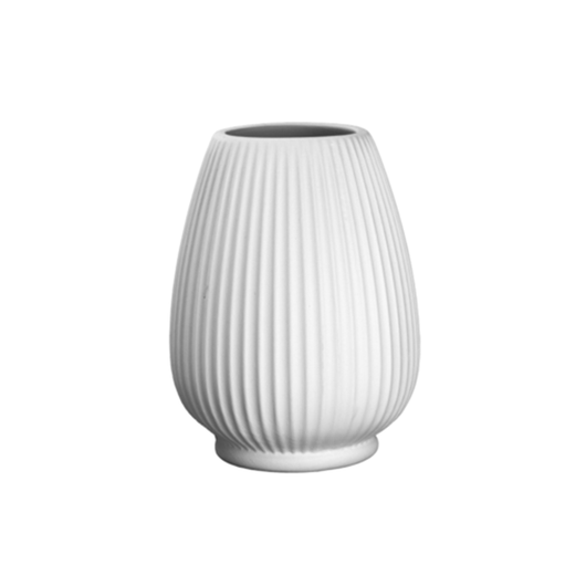 Bisque Riffle Vase H 15 cm