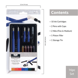 Calligraphy Fountain Pen Set - 16 pc