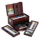 Painting Set Wooden Chest 80 pieces