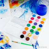 Children's Watercolour Set of 21 + 2 FREE Brushes
