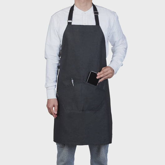 Black Apron with Pockets
