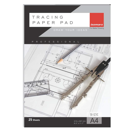 Isomars Tracing Paper Pad A4 25 Sheets