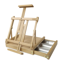 Artist Tabletop Easel with Metal Lined Drawer