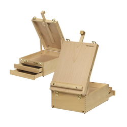 Adjustable Artist Tabletop Easel Sketchbox with Drawer