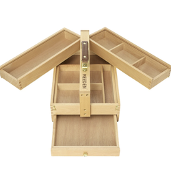 Wooden Art Supply Storage Box