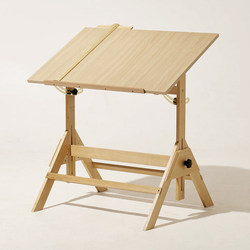 Solid Wood Drafting Table, Artist Drawing Desk