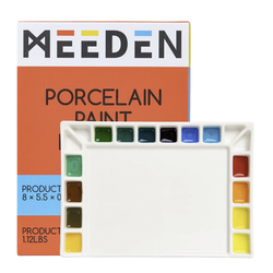 18-Well Porcelain Artist Paint Palette