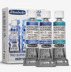 Schmincke: Horadam Watercolour Paint Supergranulation Set : 5ml : 3 Deep Sea Colours
