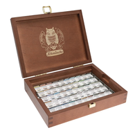Schmincke Horadam Watercolour Paint - Wooden Box, Supergranulation Set, 50 Half Pans