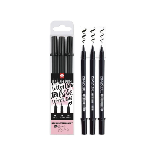 Sakura Pigma Brush Lettering Set of 3