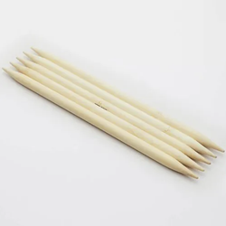 Bamboo Double Pointed Needles, 15cm, Pack of 5