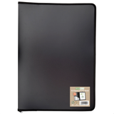 Eco-friendly Zipped Display Book/Black