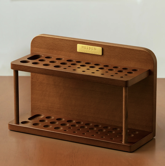 Paint Brush Holder - Walnut Wood
