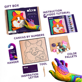 Coloring with Clay Set by Numbers, Fox (Age 5+)