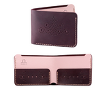 Leather Craft Kit, Burgundy Wallet