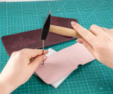 Leather Craft Kit, Burgundy Wallet